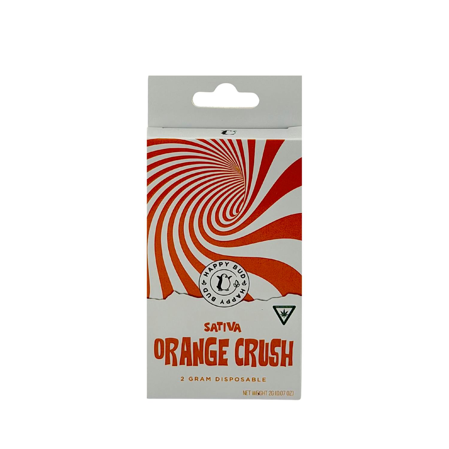 Happy Bud - Disposable Vape - (2g) - Sativa - **ORANGE CRUSH** (2/$18)