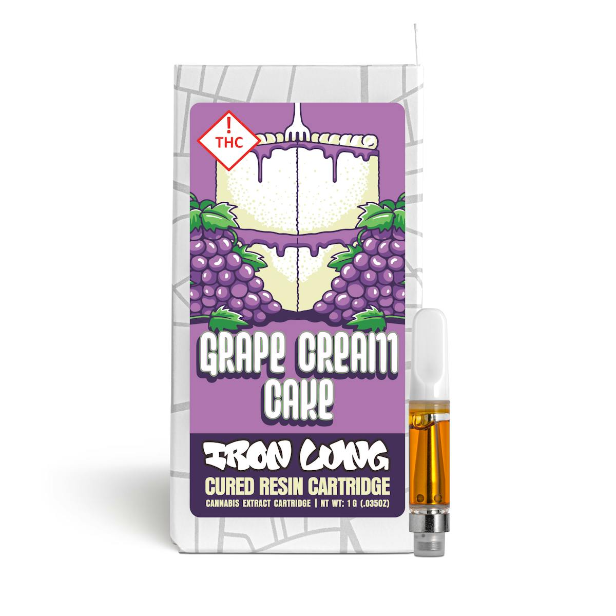 Photo of Grape Cream Cake Cured Resin Cart