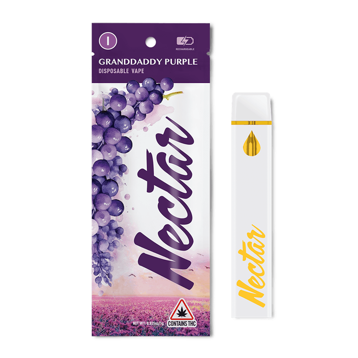 Photo of Nectar Granddaddy Purple 1g Disposable Vape
