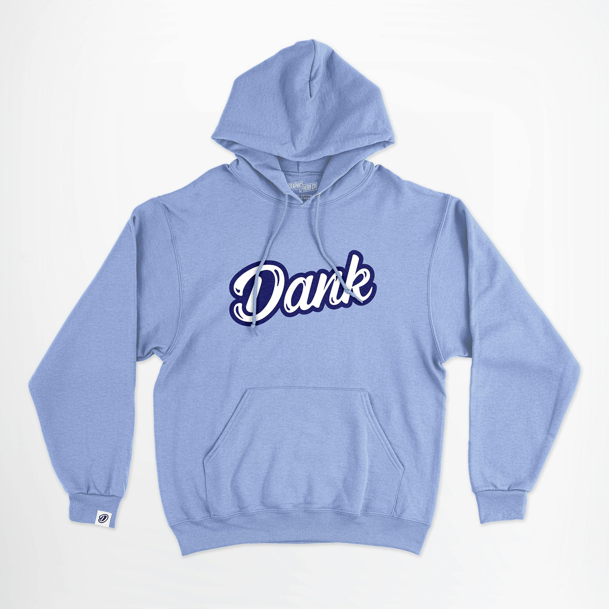 Dank Hoodie Dank Logo Blue XL Same Day Delivery Zone 2