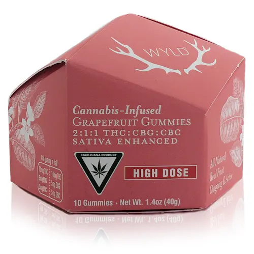 200mg | Grapefruit 2:1:1 CBG:CBC Sativa Enhanced Gummies-1