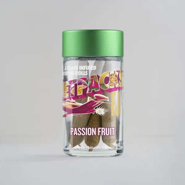 Pre-Roll | Jetpacks | Passion Fruit | Live Resin Infused | 5pk | 3g