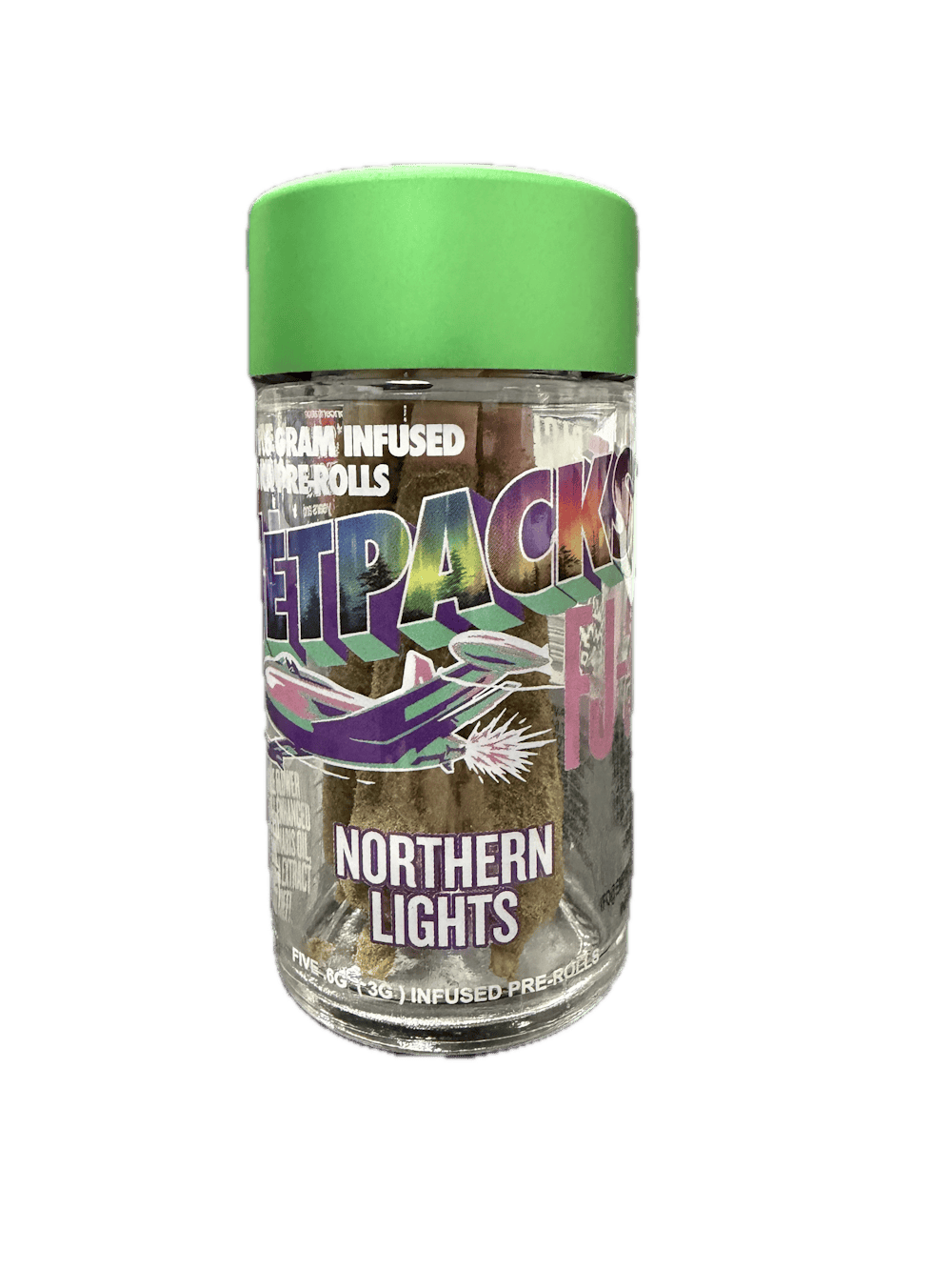 Product Infused Preroll FJ-3 | Northern Lights (I) 5pk | Jetpacks