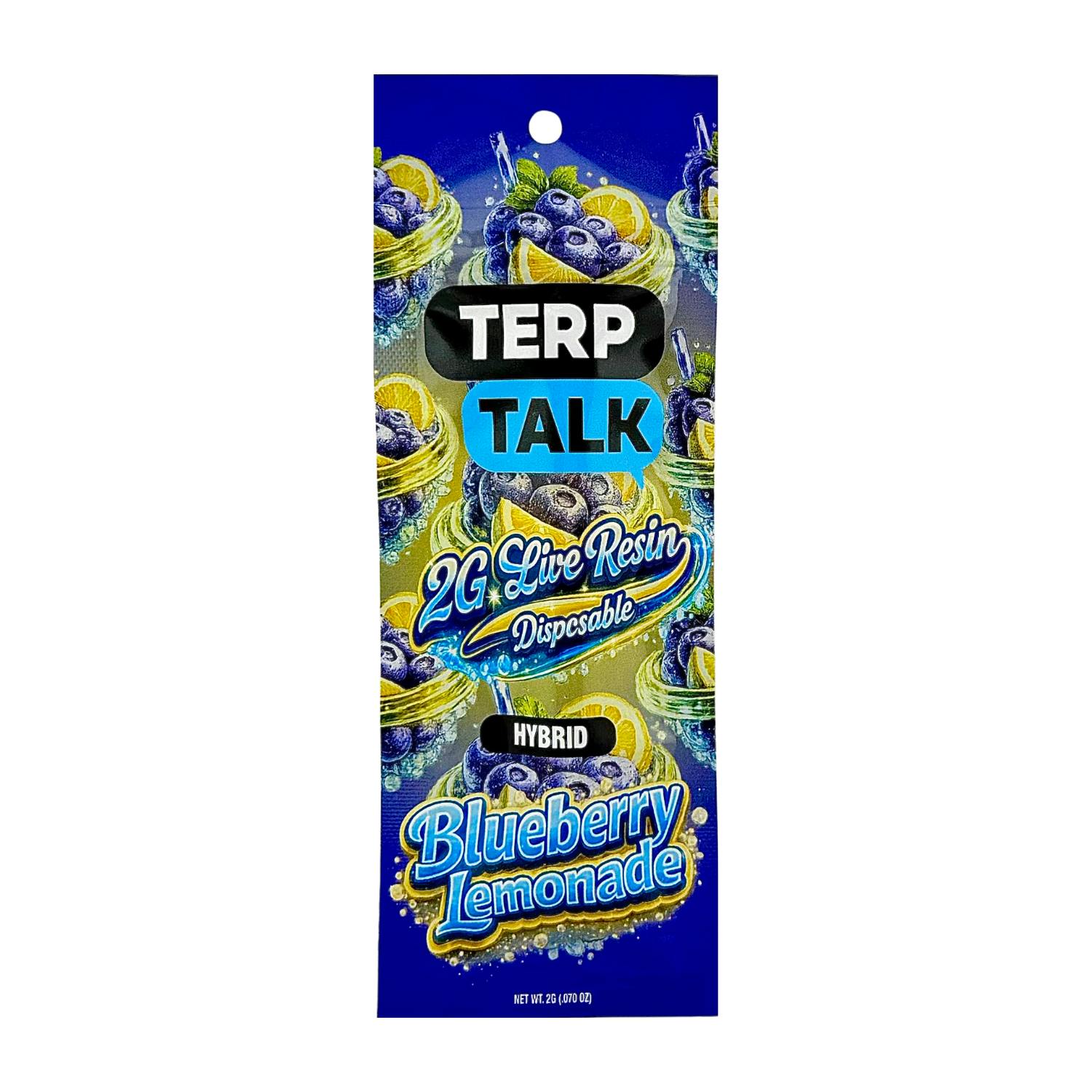 Terp Talk - Live Resin Disposable Vape - - **BLUEBERRY LEMONADE** (2/$24)