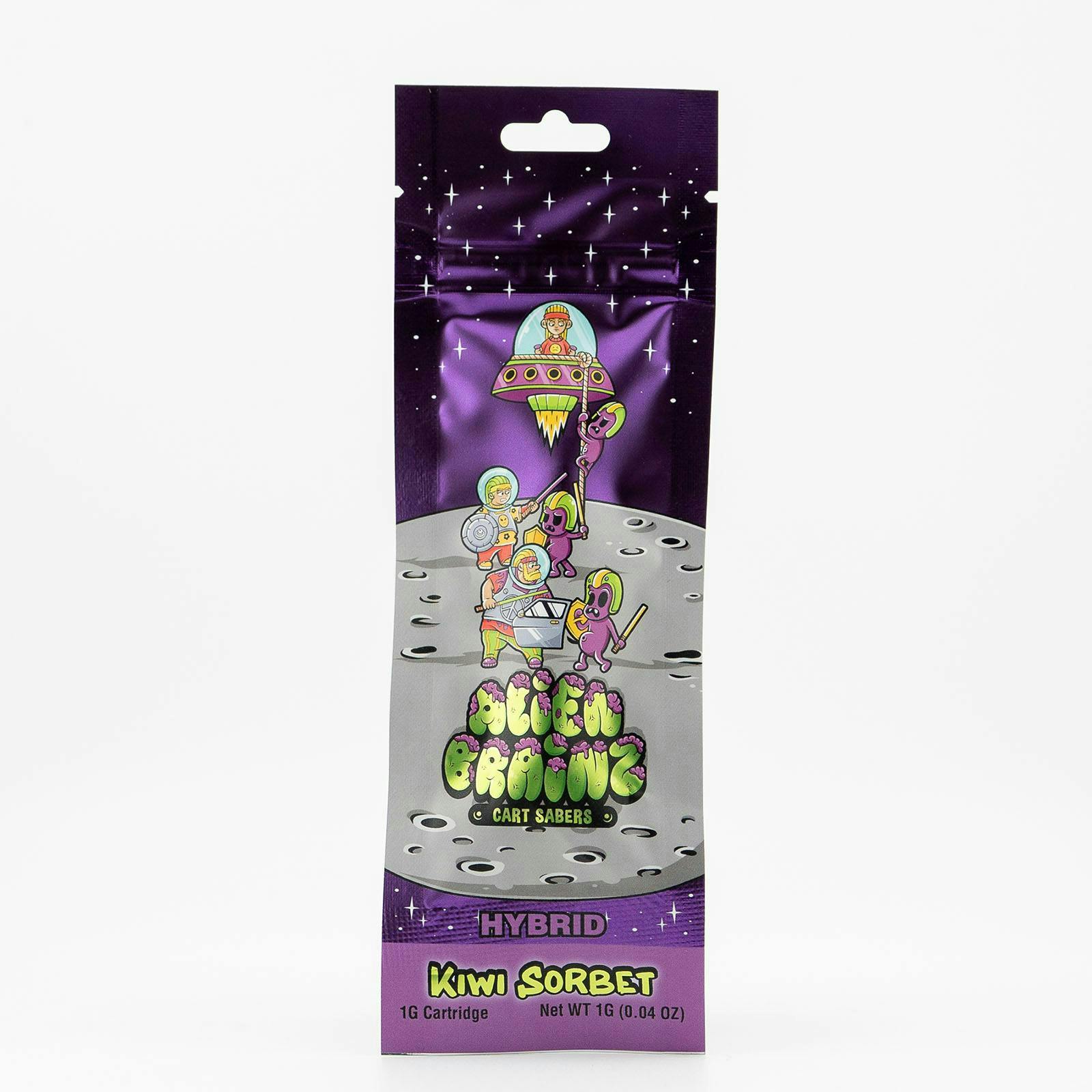 Product: Alien Brainz | Vape Cart - Kiwi Sorbet - 1g