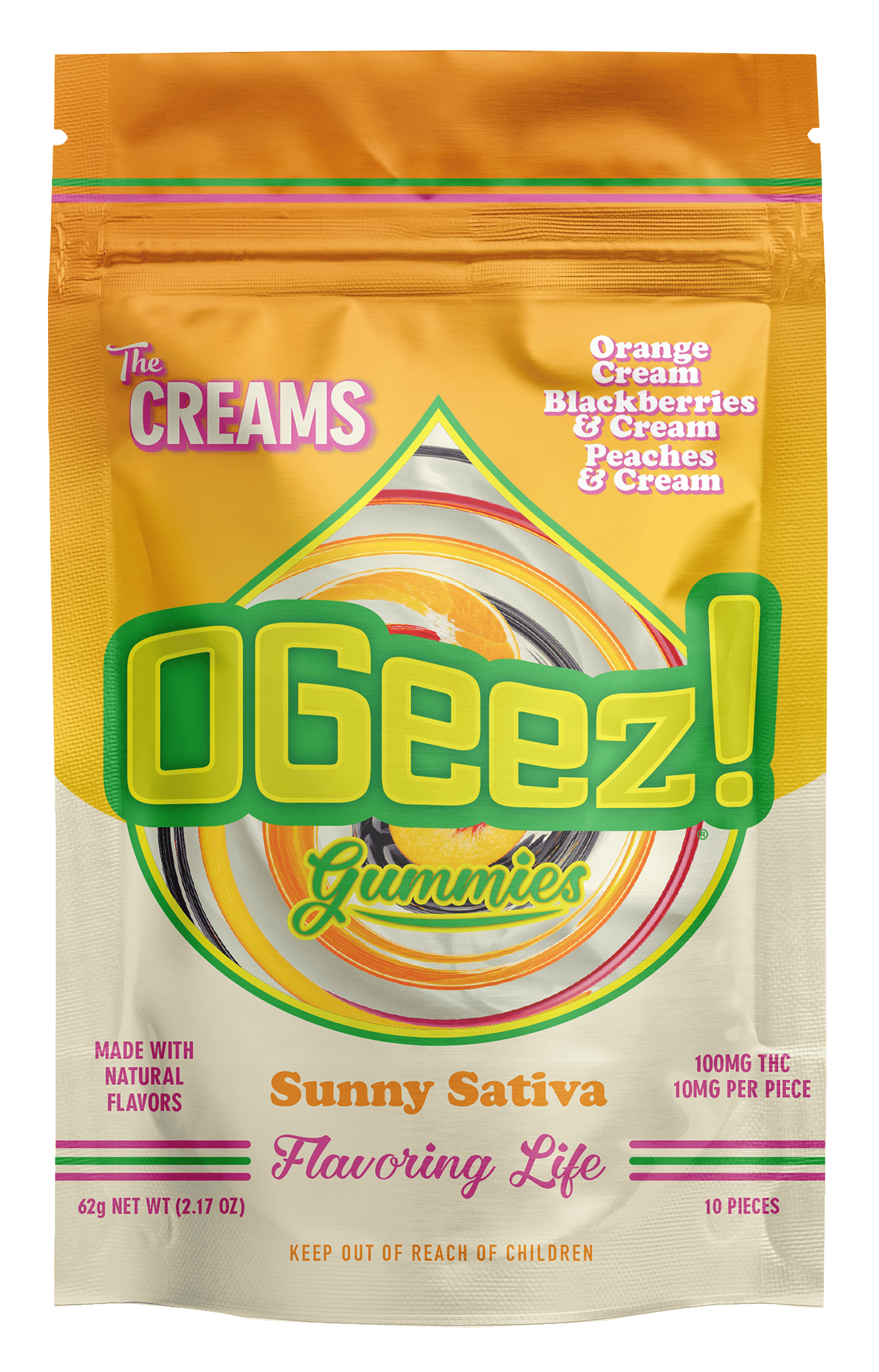Product HDC OGeez! Gummies - The Creams Sunny Sativa 100mg (10pk)