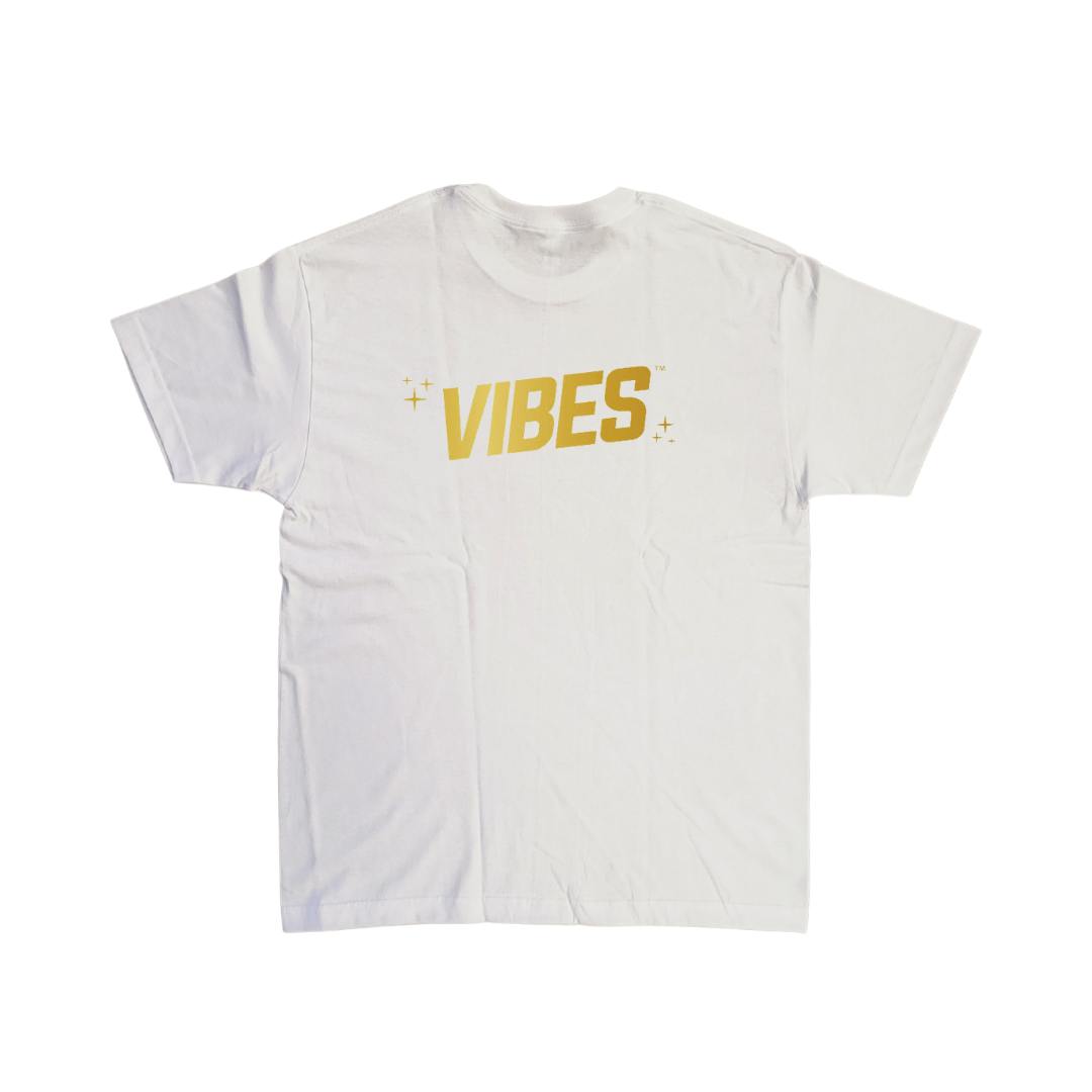 Vibes White Short Slv | Double Dogs Missoula