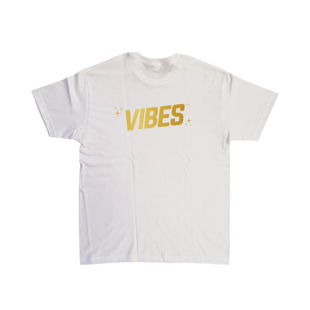 Vibes White Short Slv | Double Dogs Missoula