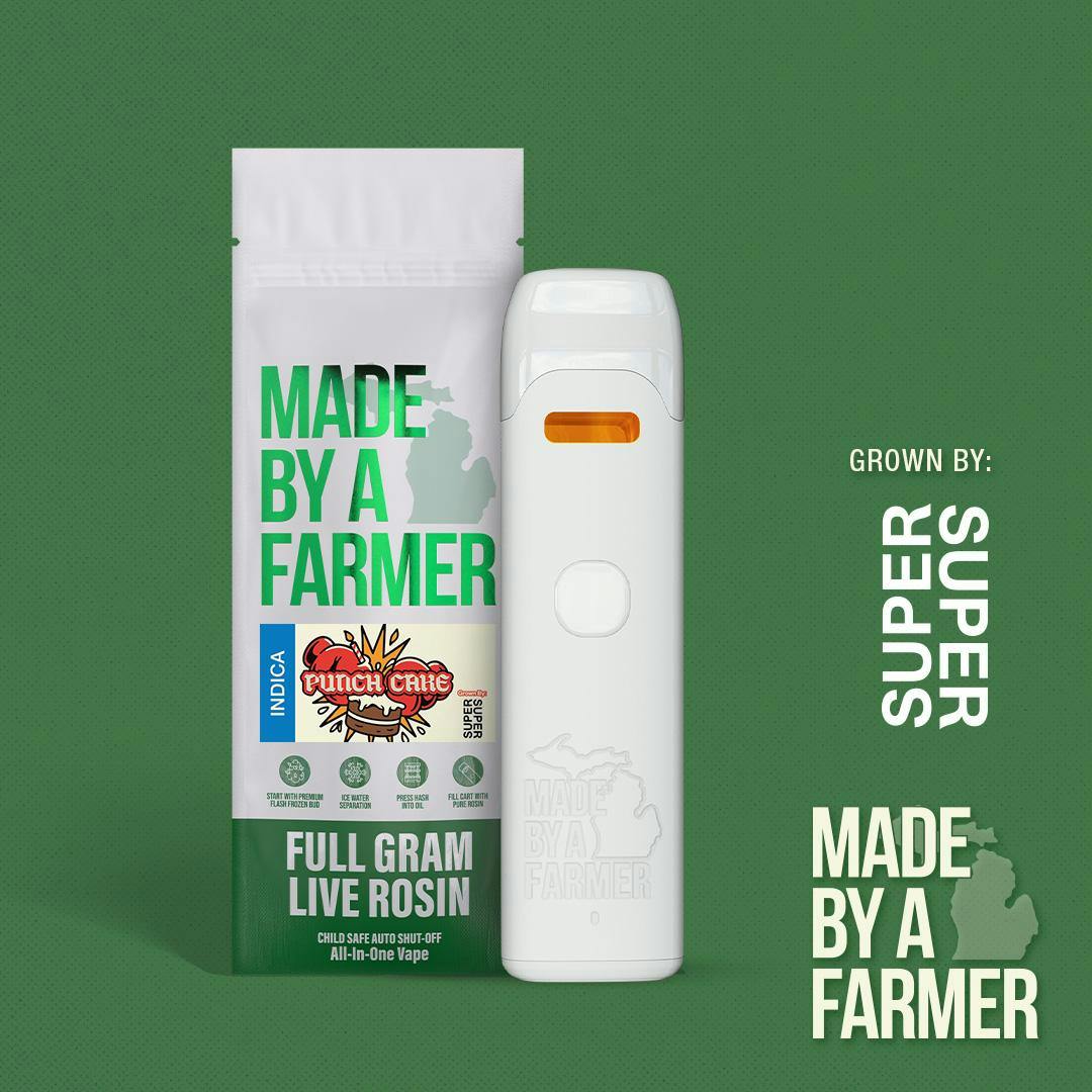 Made By A Farmer - 1g Live Rosin Disposable - Punch Cake