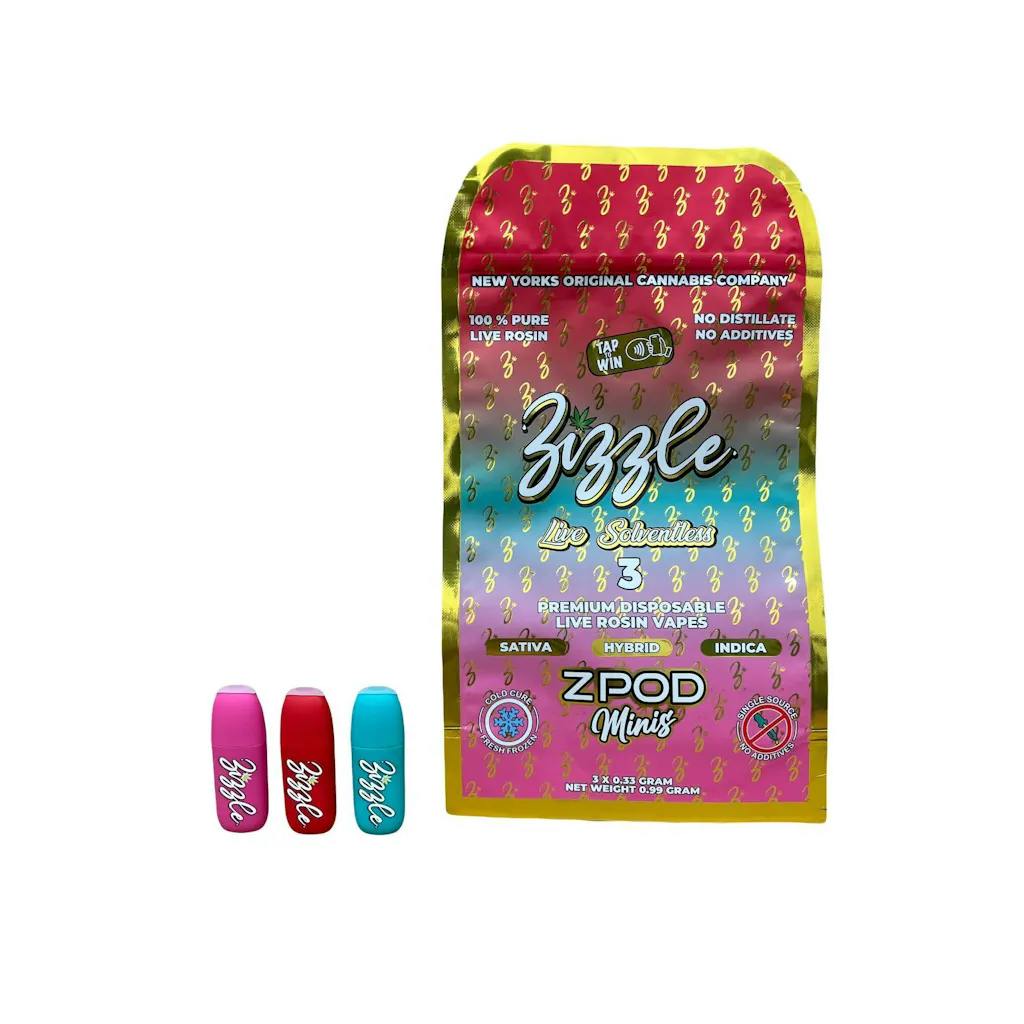 Zizzle | Dante's Inferno | Live Rosin Multipack | 3 AIO Flavors | 1g