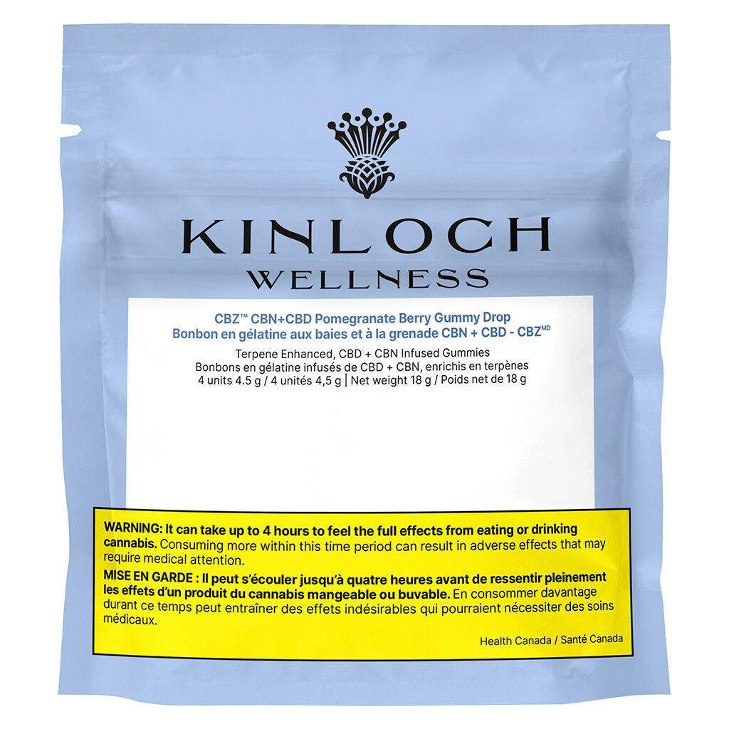 Kinloch Wellness - CBZ™ CBN + CBD Pomegranate Berry Gummy Drop