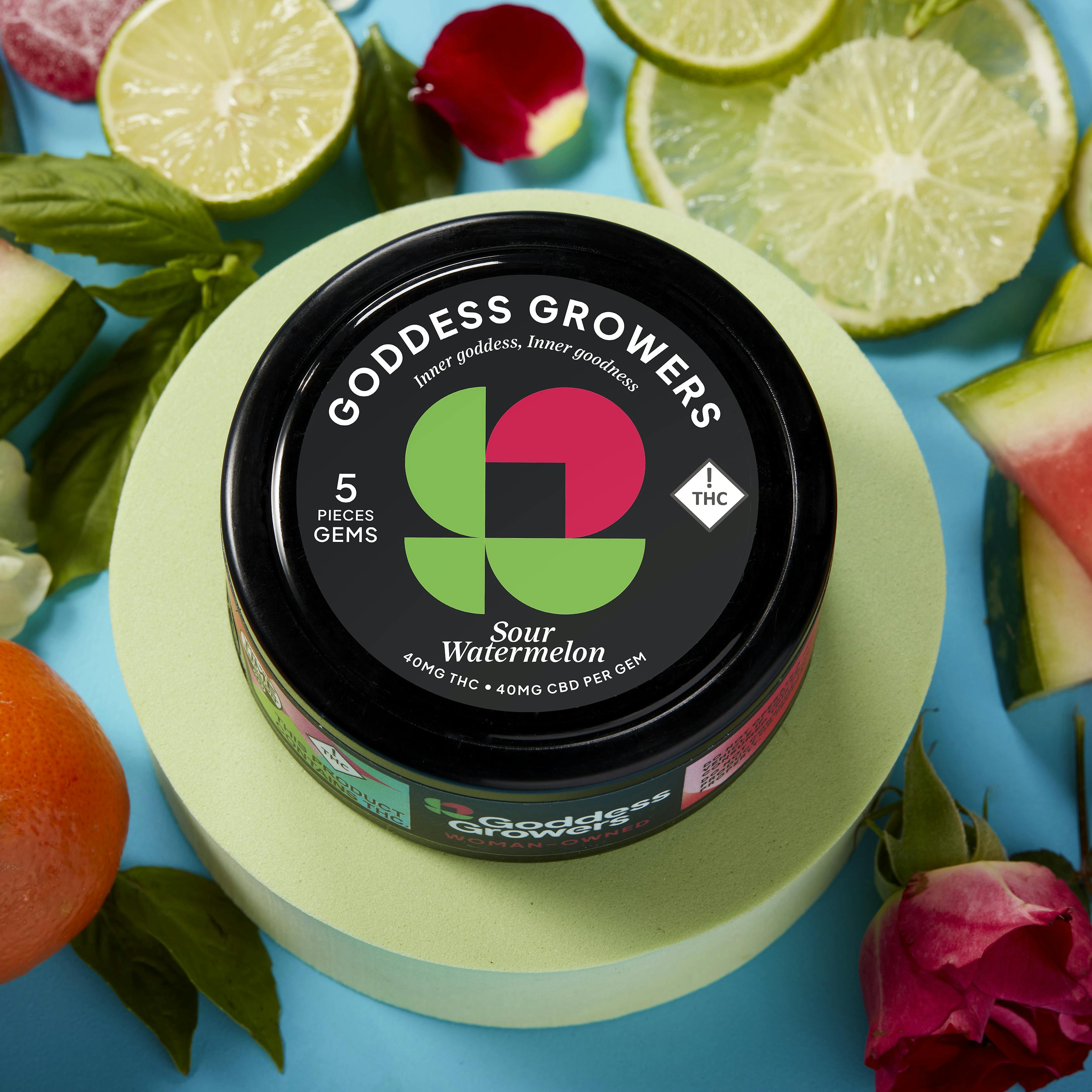 Photo of Sour Watermelon Gummies 1:1 THC:CBD 200mg | 5pk