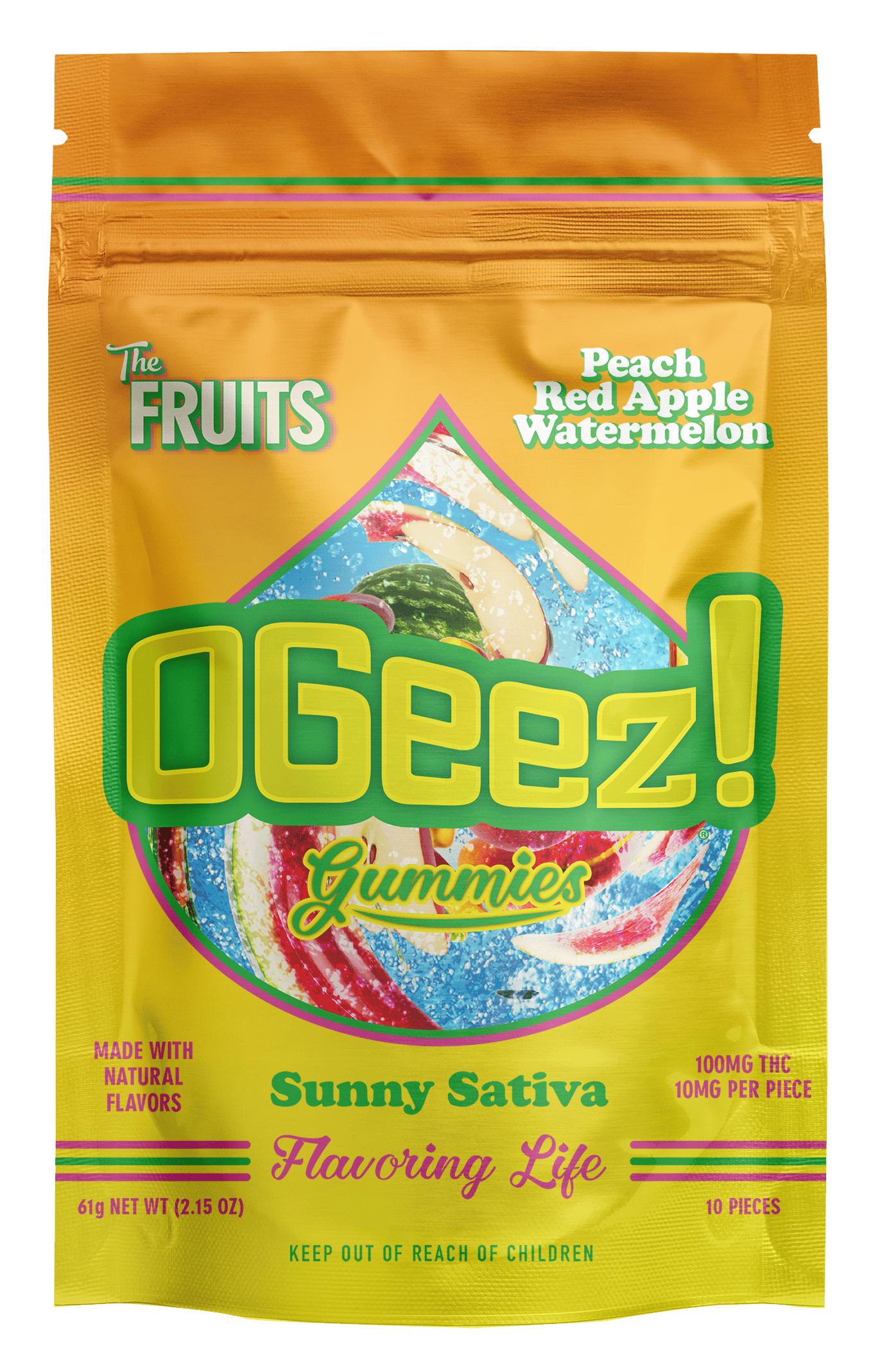 Product HDC OGeez! Gummies - The Fruits Sunny Sativa 100mg (10pk)