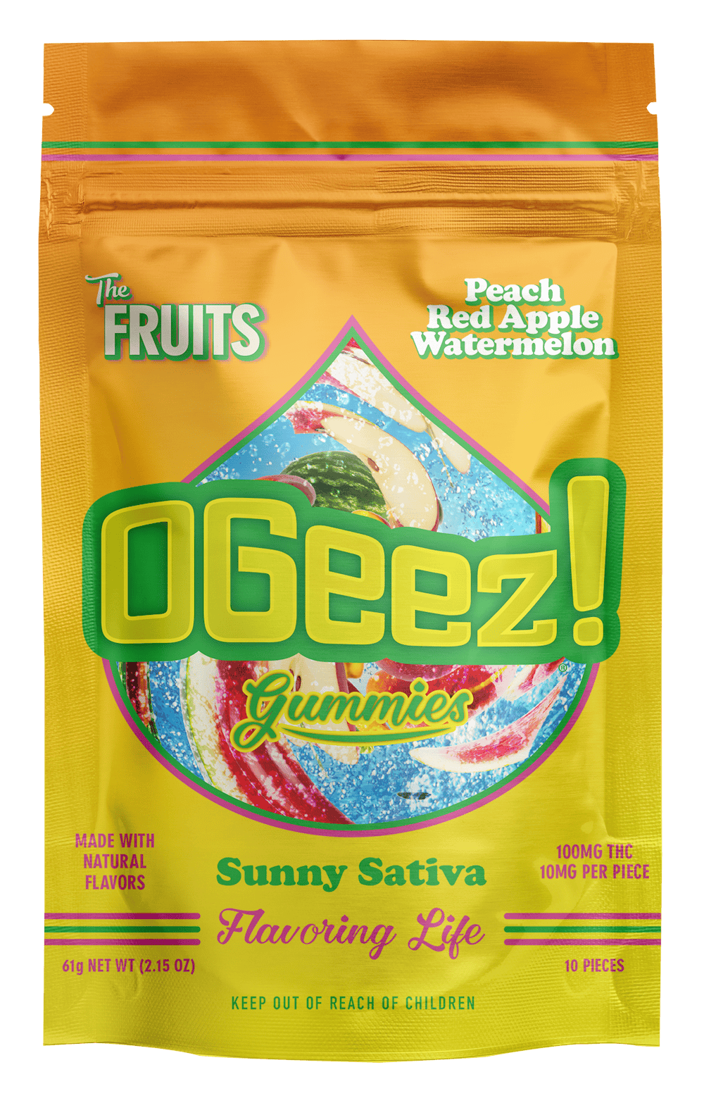 Product HDC OGeez! Gummies - The Fruits Sunny Sativa 100mg (10pk)