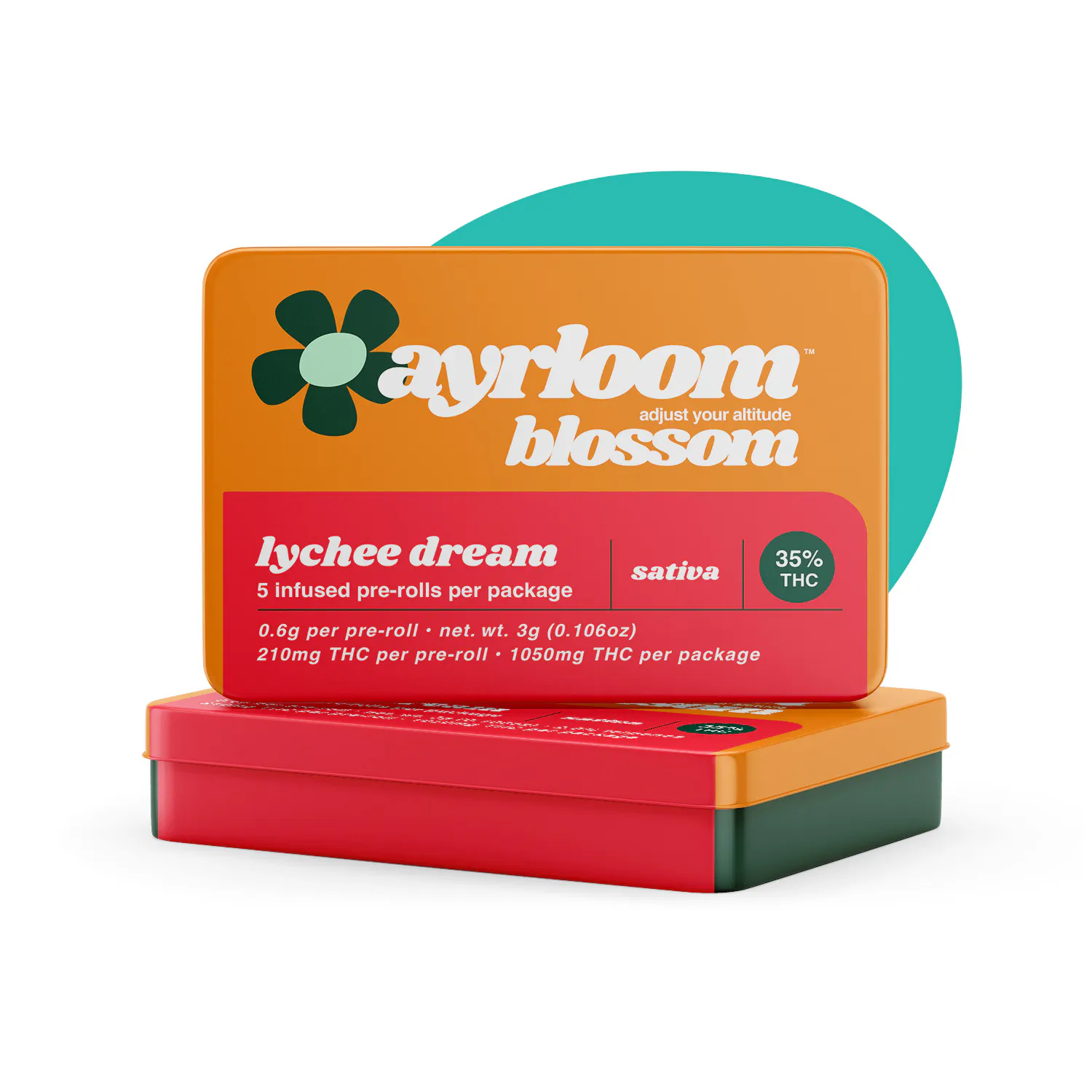 Lychee Dream | 5-Pack Infused Pre-Roll | .6g | MJ Dispensary - Geneseo