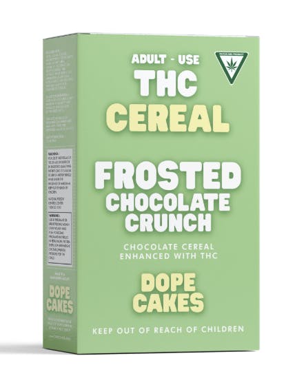 Product: Dope Cakes | THC Cereal - Chocolate Crunch - 120mg