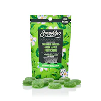 Green Apple Hybrid 200mg THC Fruit Chews - product image at King of Budz