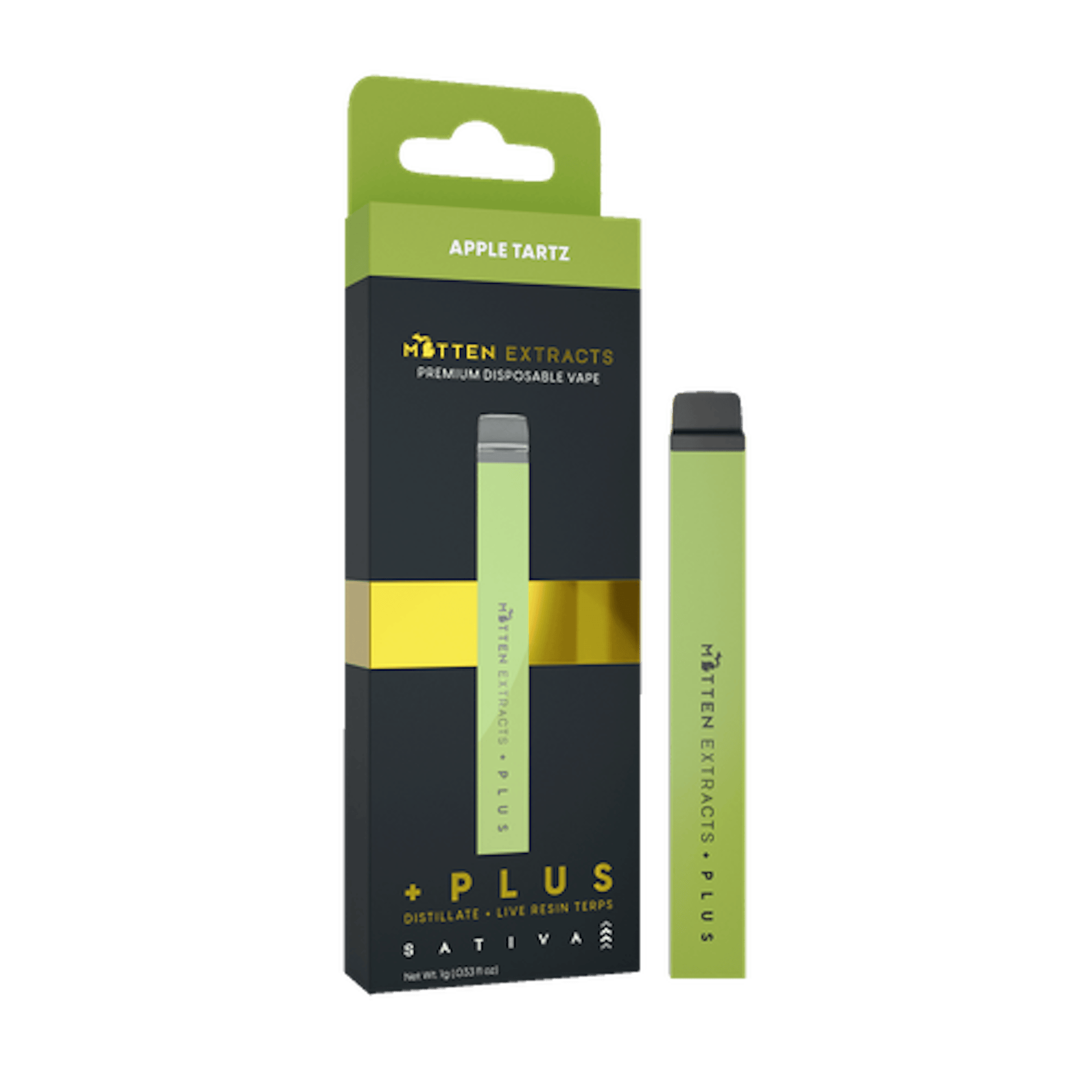 Mitten Extracts Plus - Apple Tartz Disposable