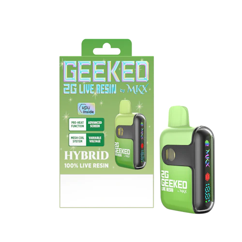 Geeked By MKX - 2g Live Resin Disposable - Runtz - Hybrid