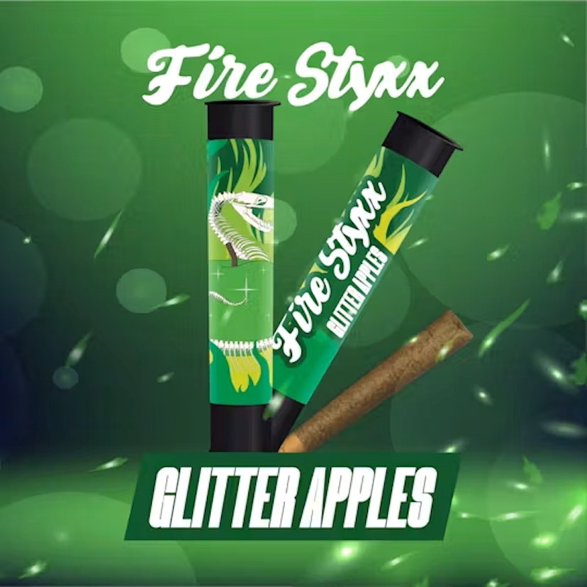 Fire Styxx 1g Infused Preroll Glitter Apples