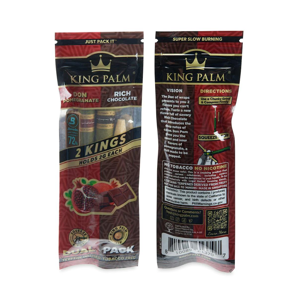 Image of Pomegranate & Chocolate | Dual Flavor King Size 2pk