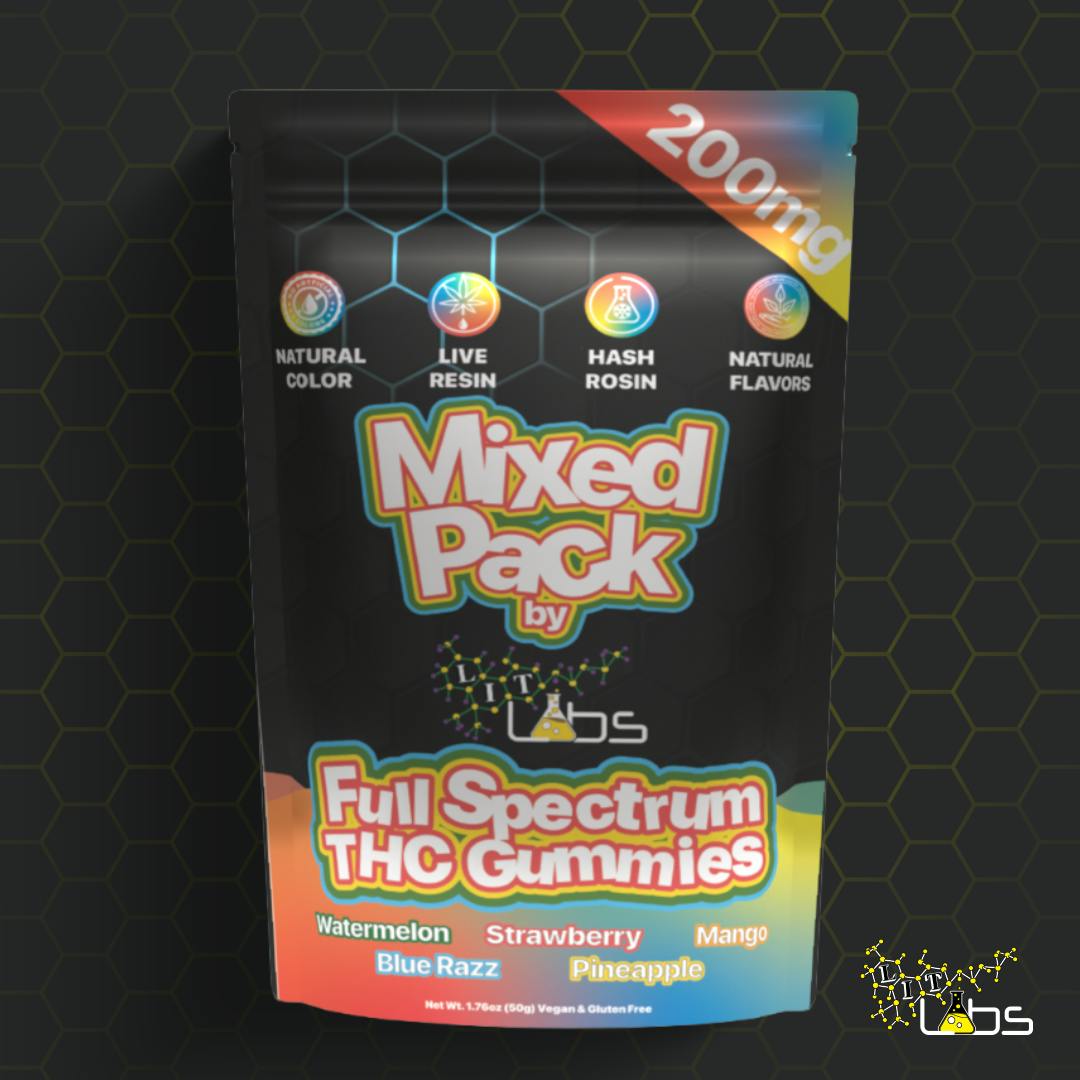 Lit Labs - 200mg Rosin + Resin Gummies - Mixed Pack