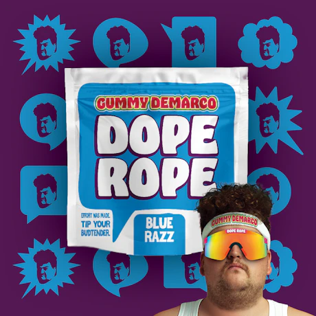DOPE ROPE | Totally Razz | 200MG | Premium Gummy Rope - product image at King of Budz