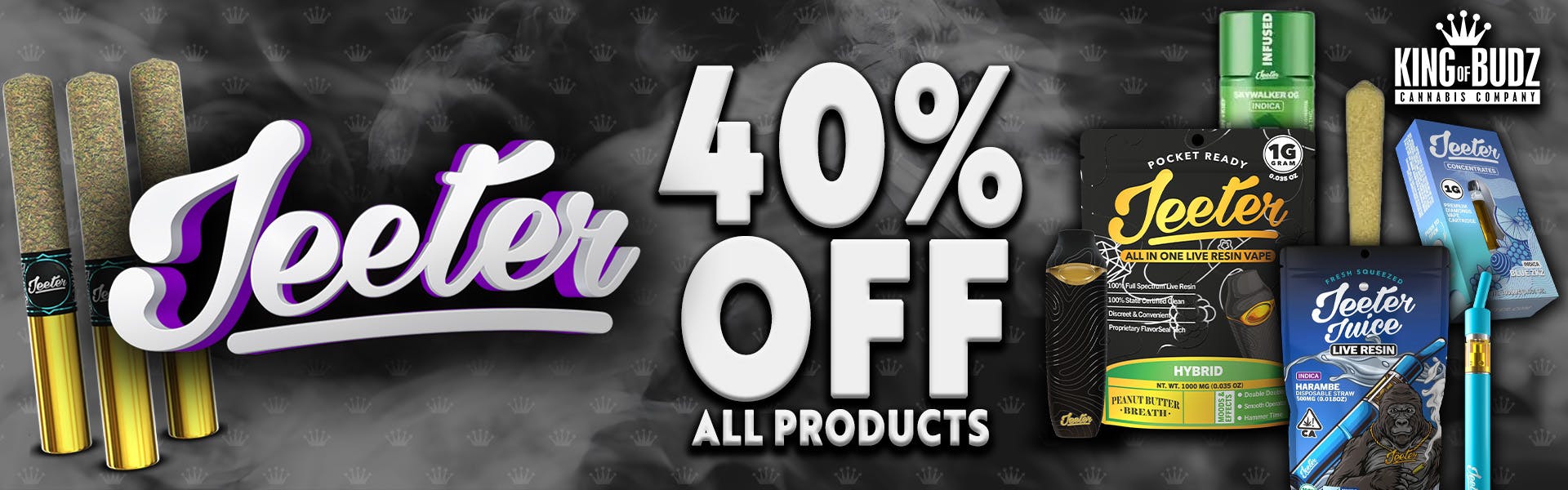 Jeeter - 40 Percent OFF