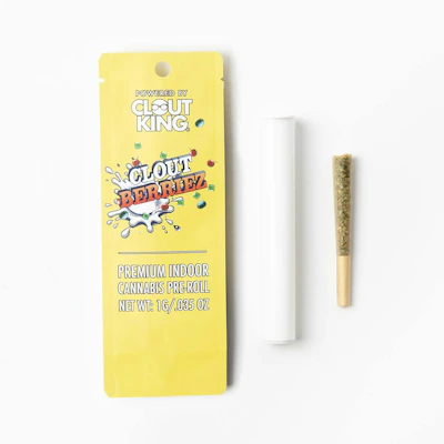 Clout King - 1g Preroll - Clout Berries - PRE_ROLLS by Clout King at King of Budz
