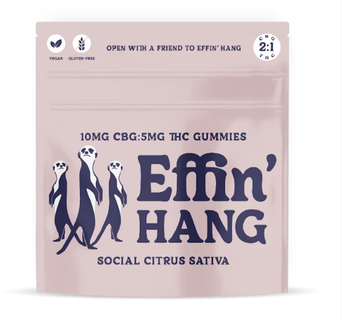 Photo of Effin Hang 1:2 Social Sativa Gummies(THC:CBG)