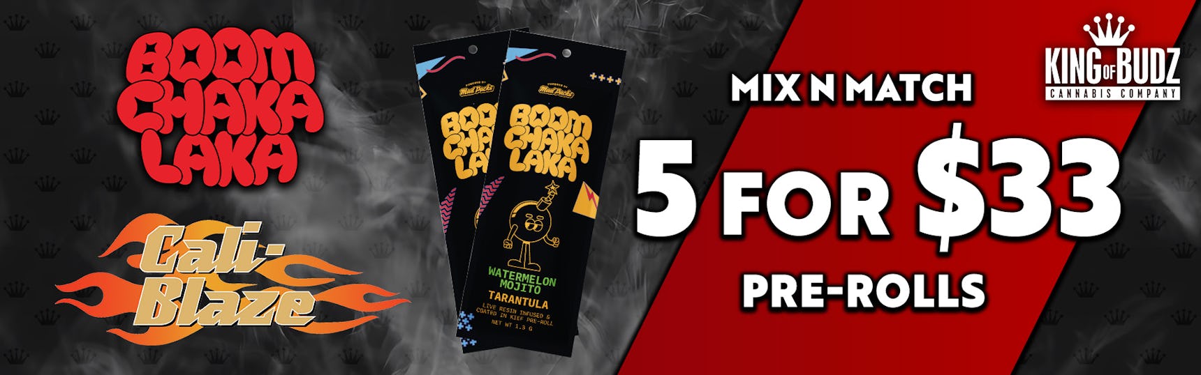 5/$33 Infused Prerolls