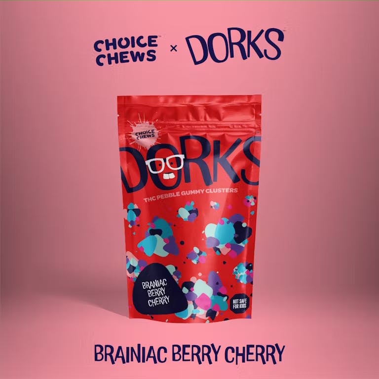 Product: Dorks | Gummy Clusters - 200mg - Brainiac Berry Cherry (Indica)