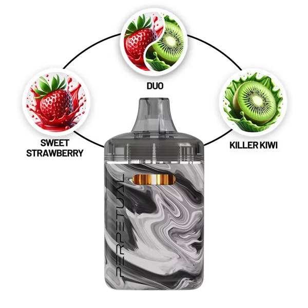 Sweet Strawberry & Killer Kiwi (H) - 2g Dual Chamber Disposable Vape - Perpetual