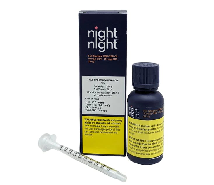 Purileaf - NightNight CBD:CBN 3:1 Oil 1x30ml | A Little Bud