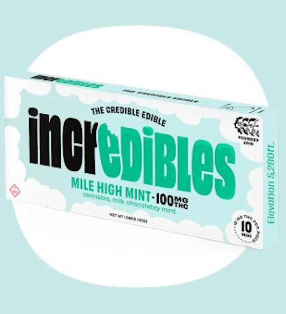 Product 5mg Mile High Mint Chocolate Bar 20pc