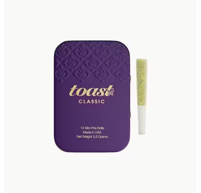 Pre-Roll | Toast | Velvet Grasshopper | Diamond Infused Minis | 10pk | 3.5g