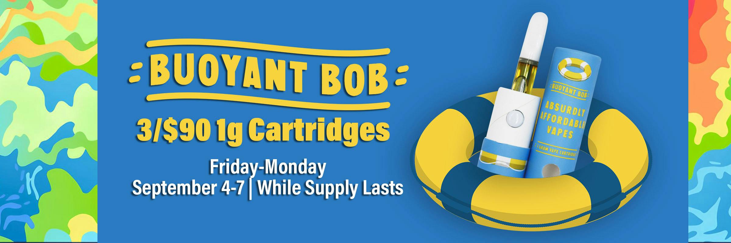 3/$90 Buoyant Bob Cartridges (1g)