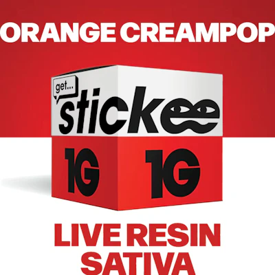 Stickee - 1g Live Resin - Orange Creampop