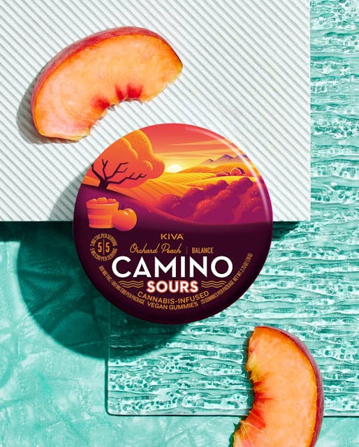 Sour Orchard Peach (H) 1:1 (THC:CBD) - 20pk 100mg - Camino - Image 1