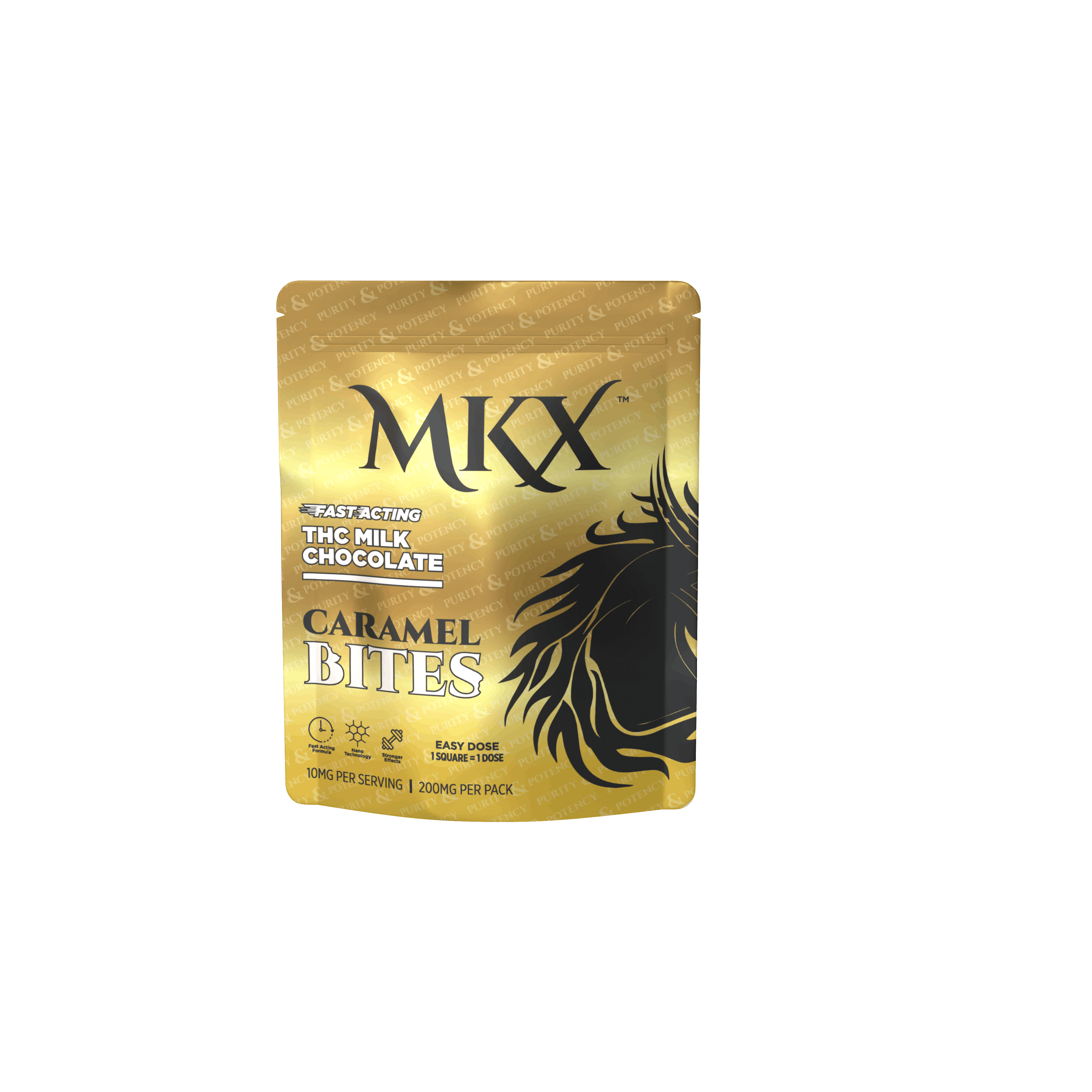 MKX Chocolate Bites - 200mg - Milk Chocolate Caramel