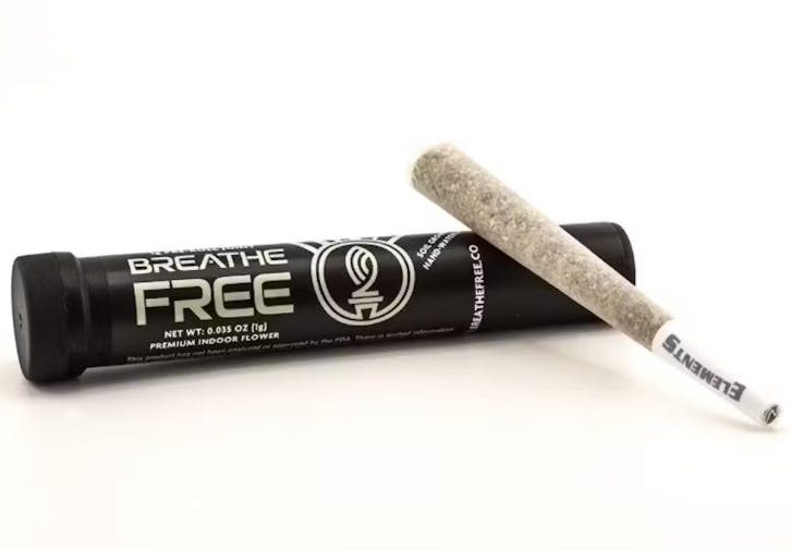 Product: Breathe Free | Zelium | Preroll - 1g