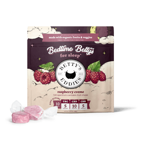 Raspberry Crème – 5mg/50mg total (10pk) - THC/CBD/CBN