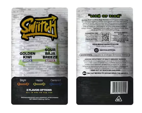 Swiitch - Lion of Zion Disposable - 2g | Herbal Wellness Center