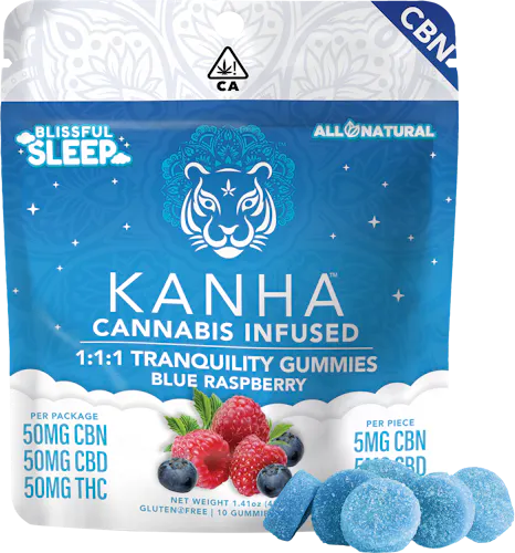 1:1:1 Tranquility Gummies 10-pack-active