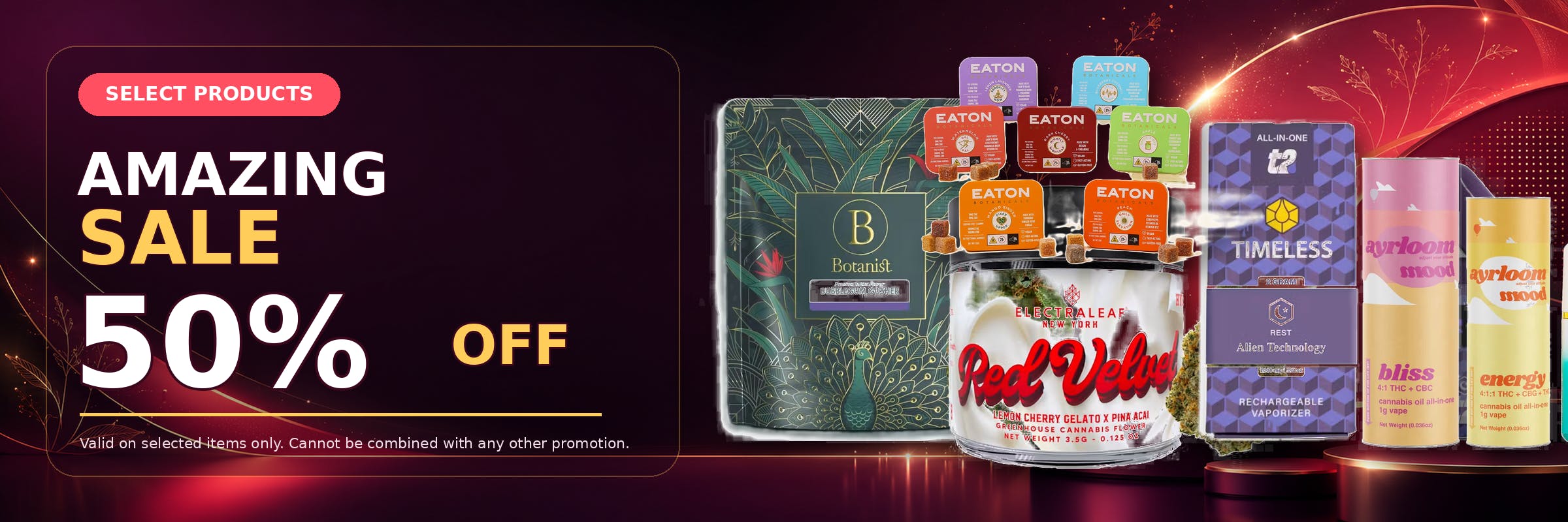 50% OFF Amazing Sale