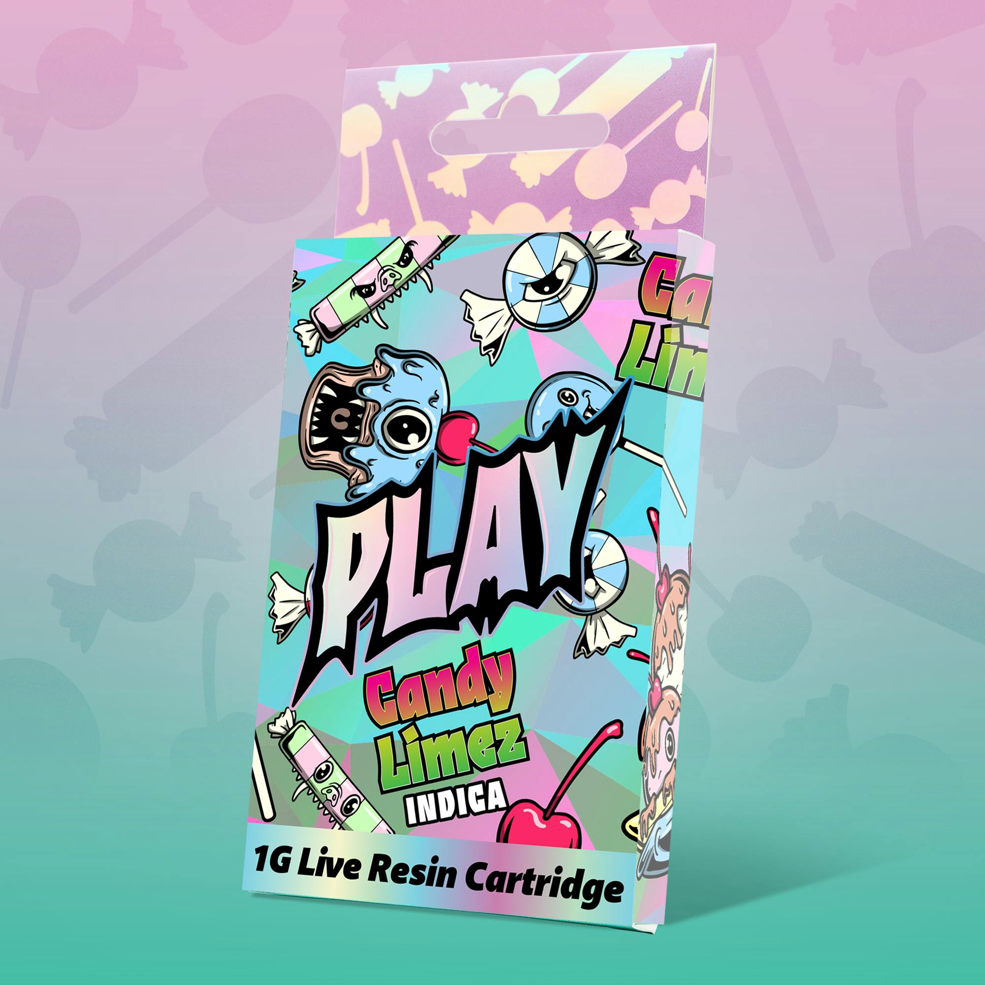 Product: Play | Candy Limez | 1g | Live Resin Cartridge