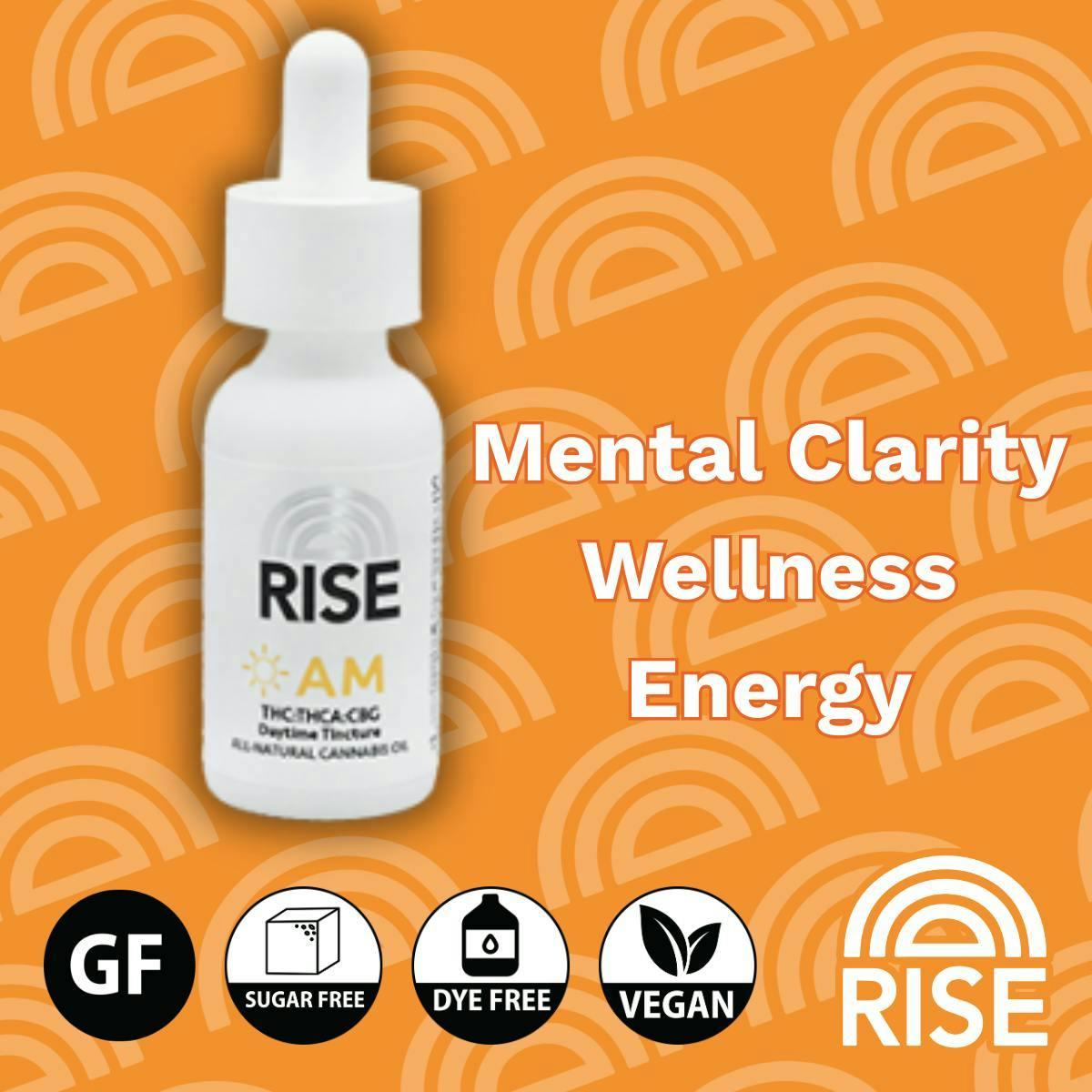 RISE RISE | AM TINCTURE | 600MG — TINCTURES