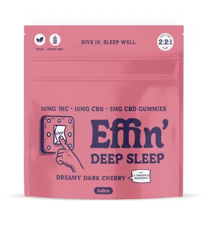 Product AWH Effin' Gummies Deep Sleep - Dreamy Dark Cherry (2:2:1 THC:CBN:CBD) 100mg