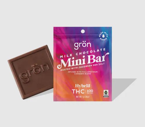 Gron MINI MIlk Chocolate Bar – Hybrid 100mg-1