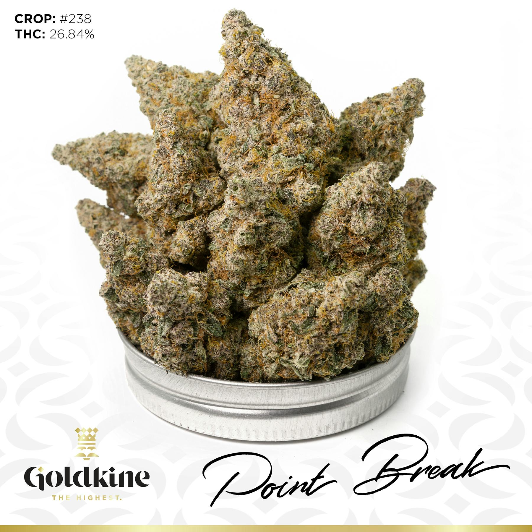 Product: GoldKine | Point Break | Sativa | Bulk Flower | Gold